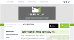 Desktop Screenshot of constructionmariorousseau.com